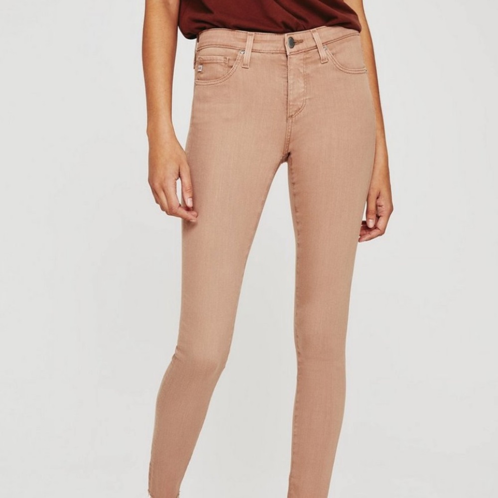 AG Adriano Goldschmied Blush Pink Skinny Legging Ankle 24